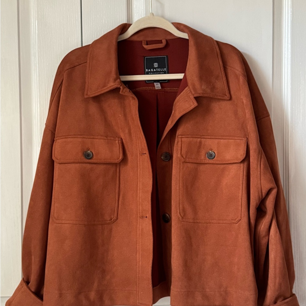Bagatelle Terracotta Suede Jacket